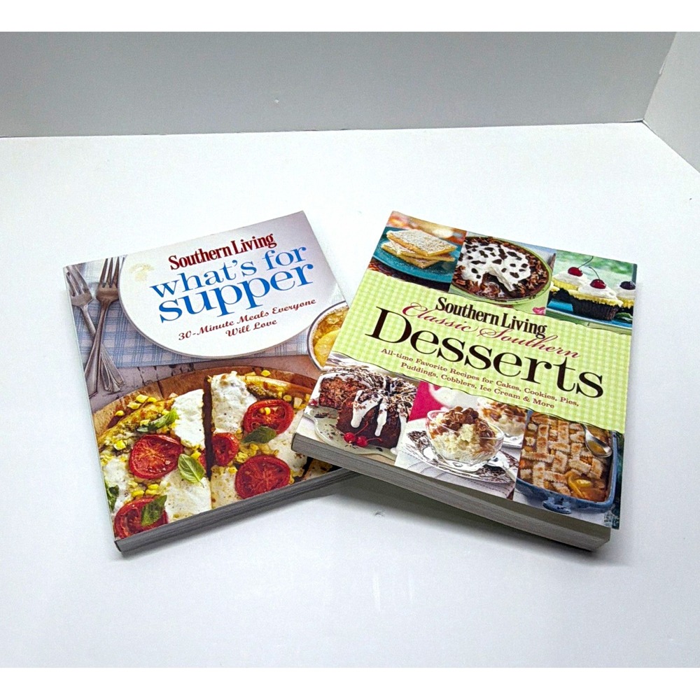 Southern Living What's for Supper & Classic Southern Desserts PB Illustrated